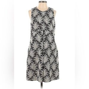 Rachel Roy Black & White Palm Leaf Print Dress Size L NWT